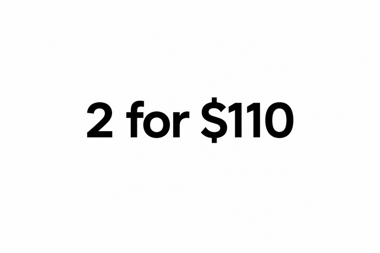 2 for $110
