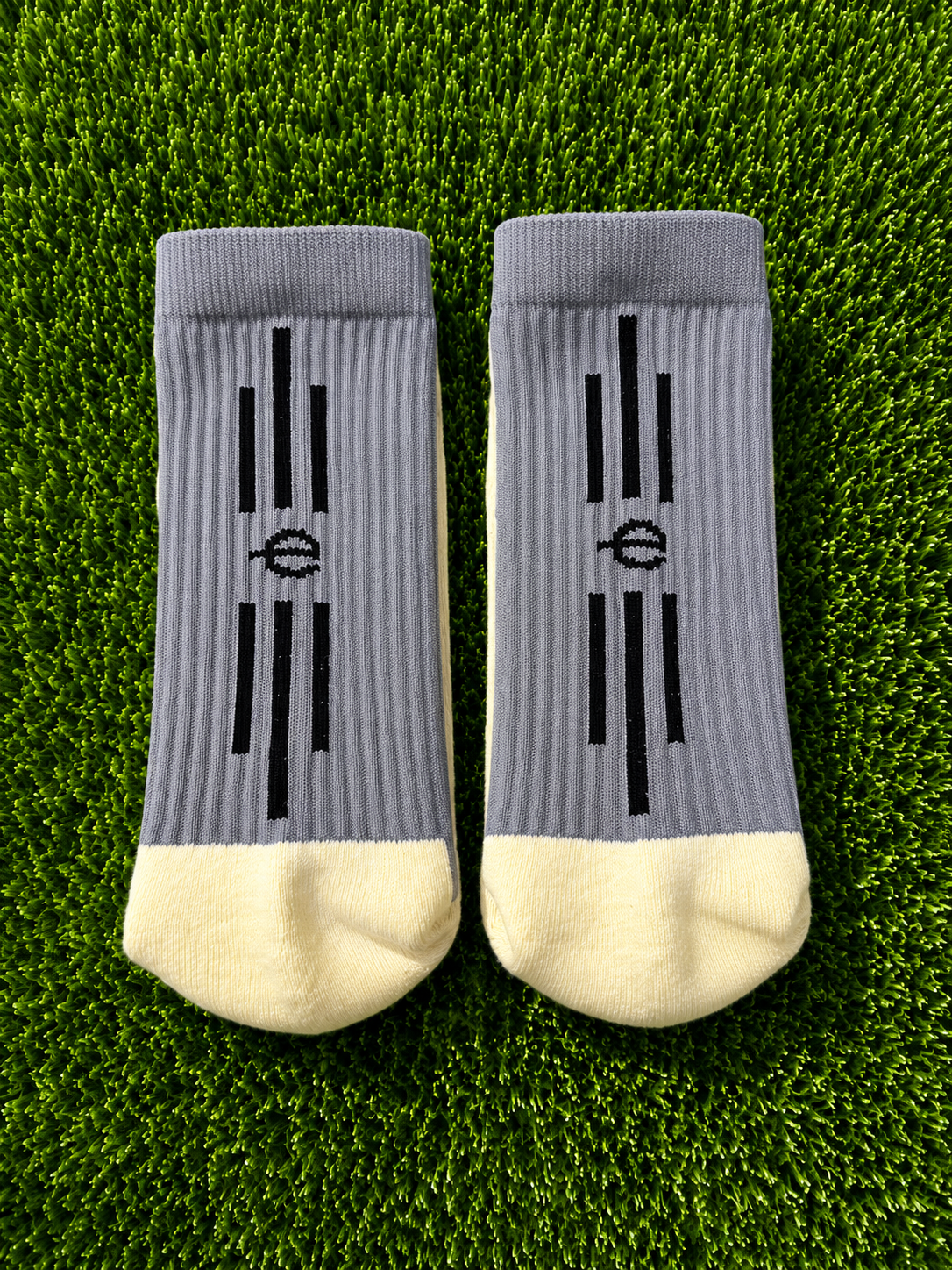 Grey grip socks
