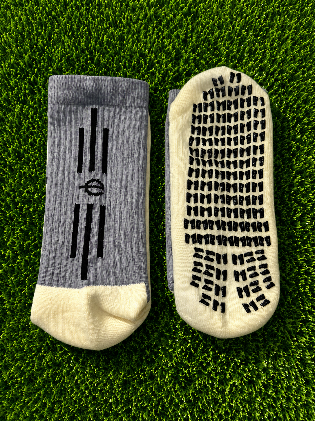 Grey grip socks