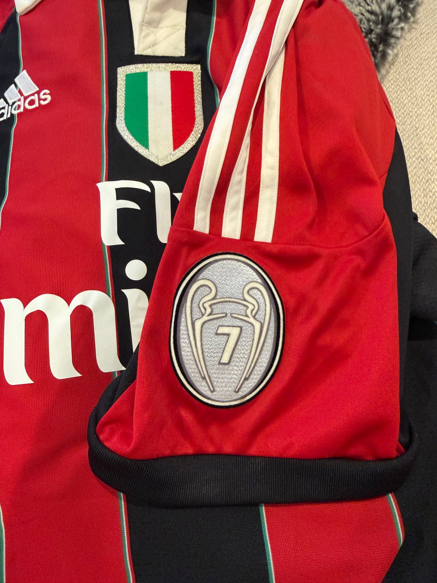 Adidas AC Milan 2011/12 Home Jersey – #45 Balotelli (Serie A Edition)- L