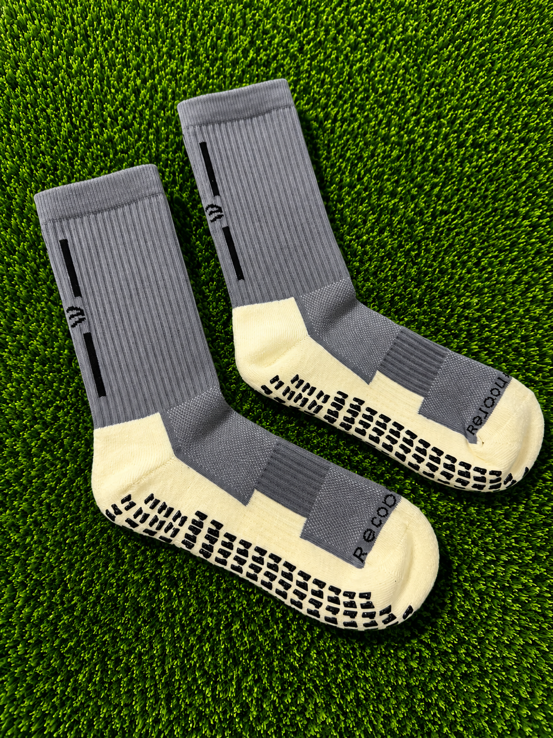 Grey grip socks