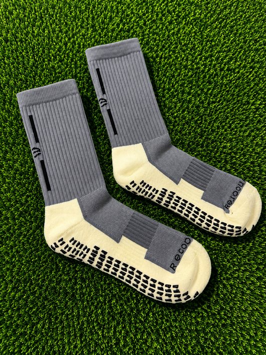 Grey grip socks