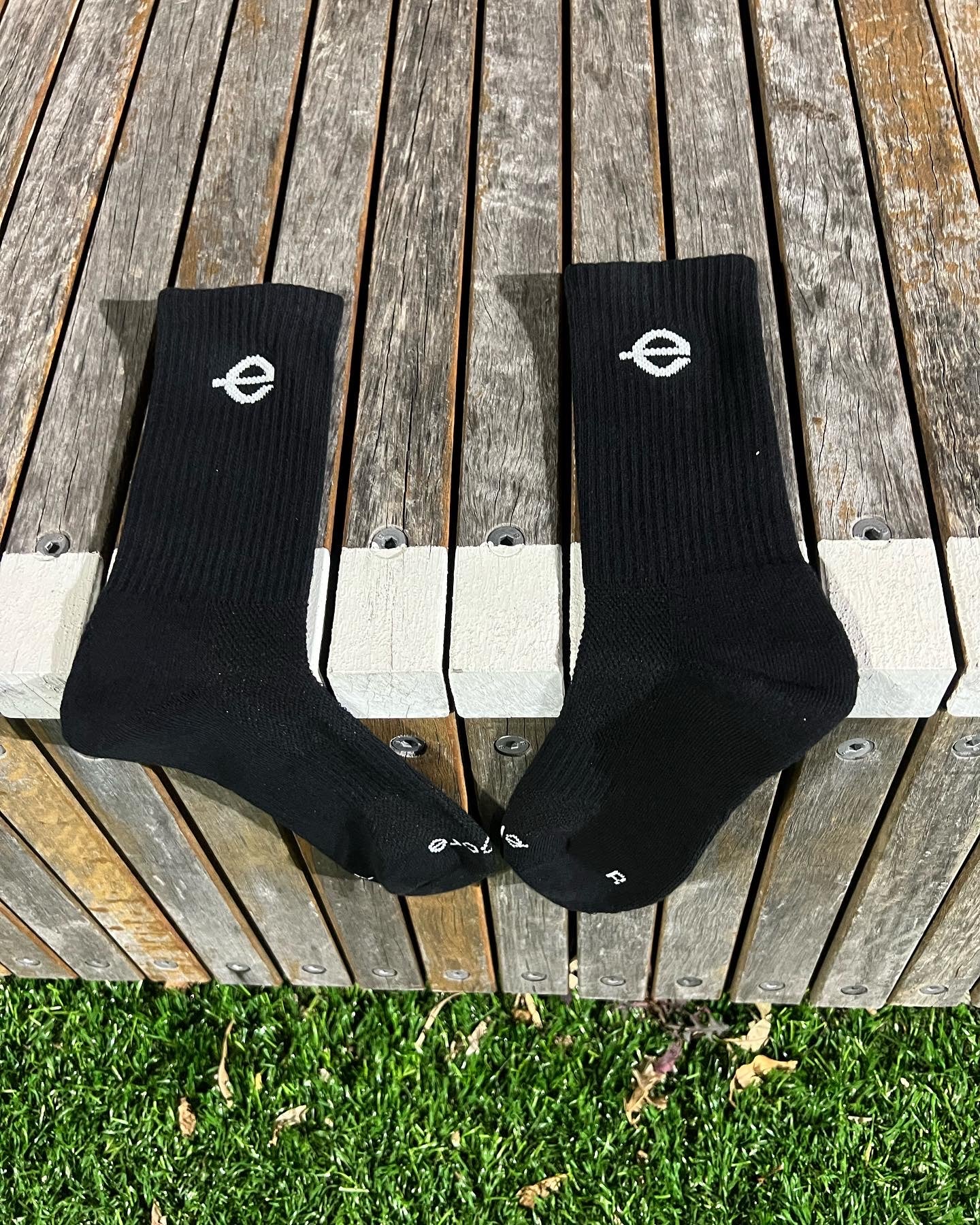 Black Crew Socks