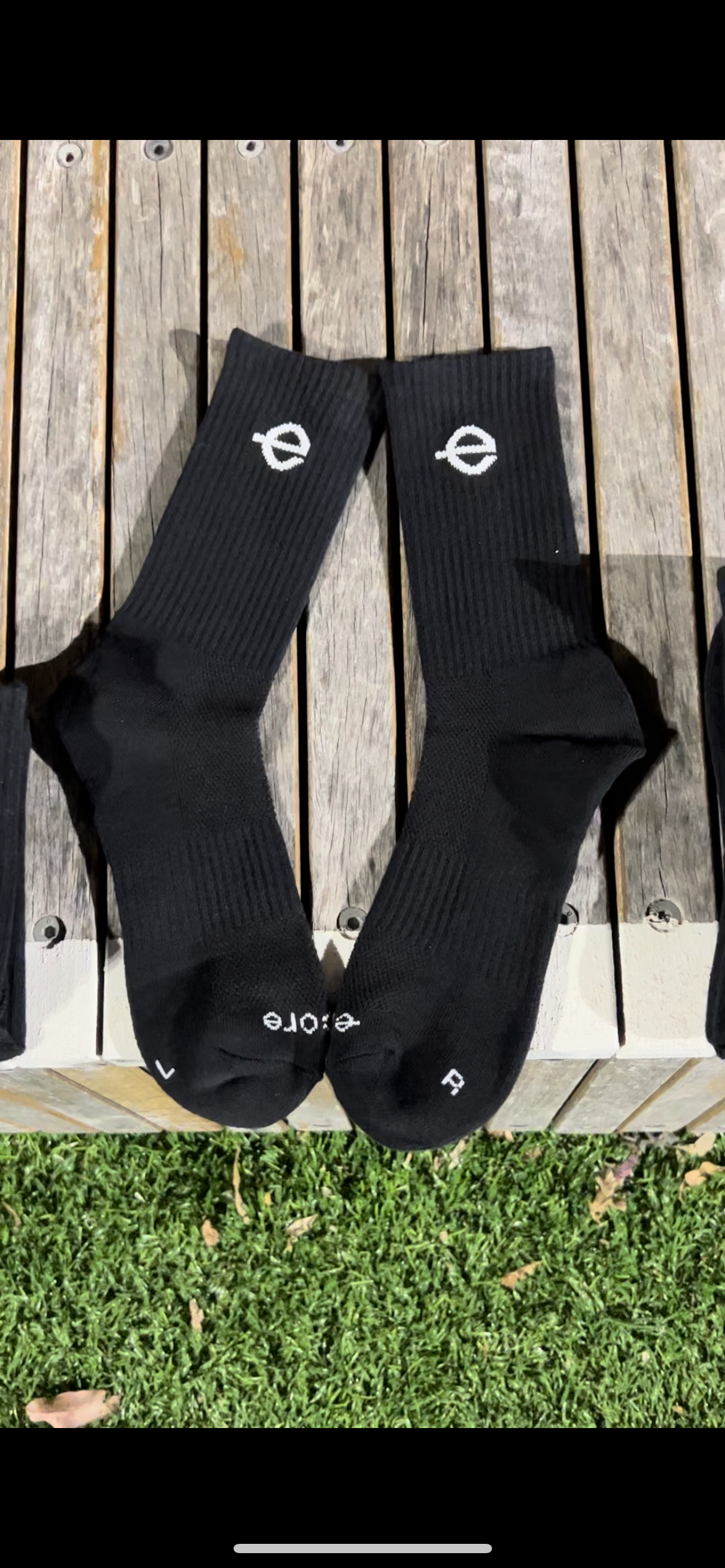 Black Crew Socks
